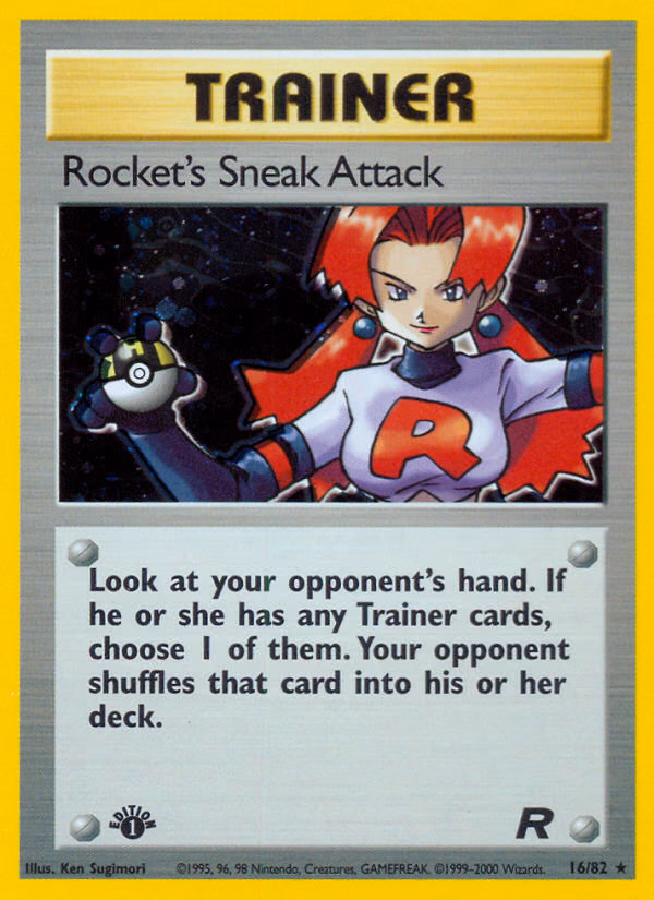 Rocket's Sneak Attack (Unlimited) Pokemon card (16/82, Team Rocket)