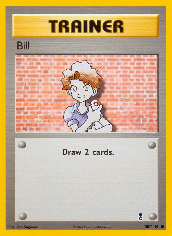 Bill Pokemon card (108/110, Legendary Collection)