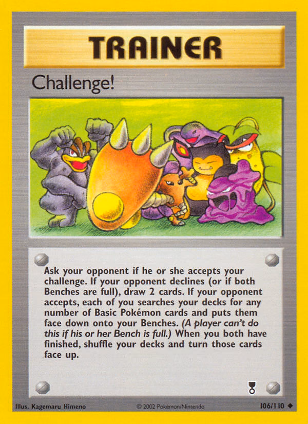 Challenge! Pokemon card (106/110, Legendary Collection)