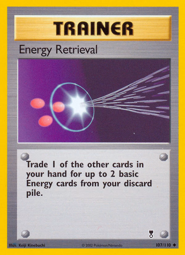 Energy Retrieval Pokemon card (107/110, Legendary Collection)