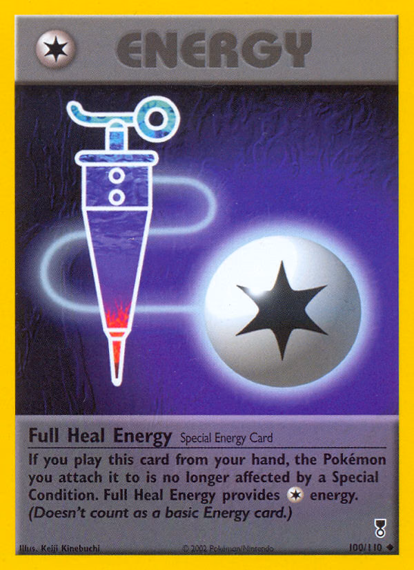 Full Heal Energy Pokemon card (100/110, Legendary Collection)