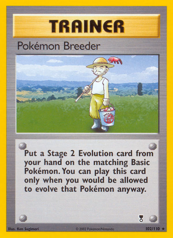 Pokémon Breeder Pokemon card (102/110, Legendary Collection)