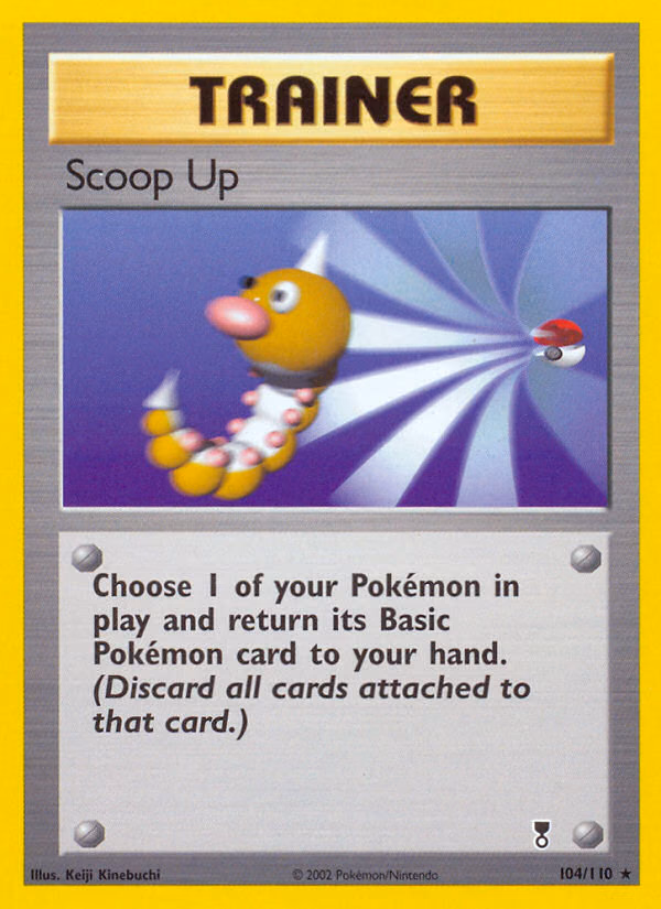 Scoop Up Pokemon card (104/110, Legendary Collection)