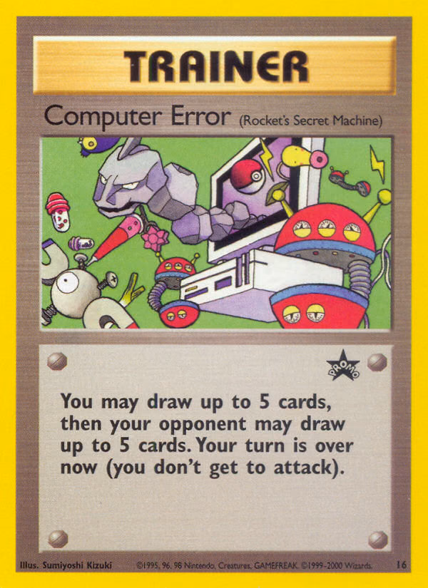 Computer Error Pokemon card (16, Wizards Black Star Promos)