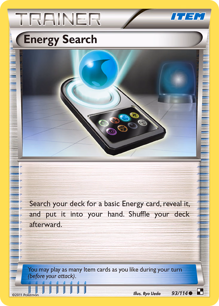 Energy Search Pokemon card (93/114, Black & White)