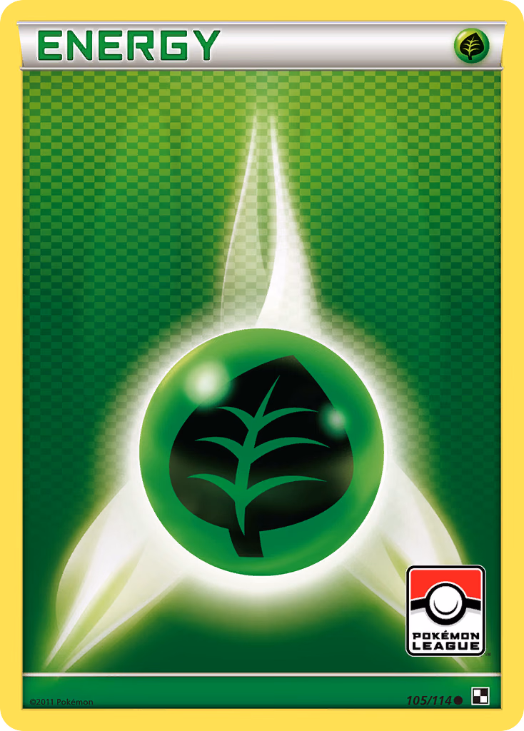 Grass Energy Pokemon card (105/114, Black & White)