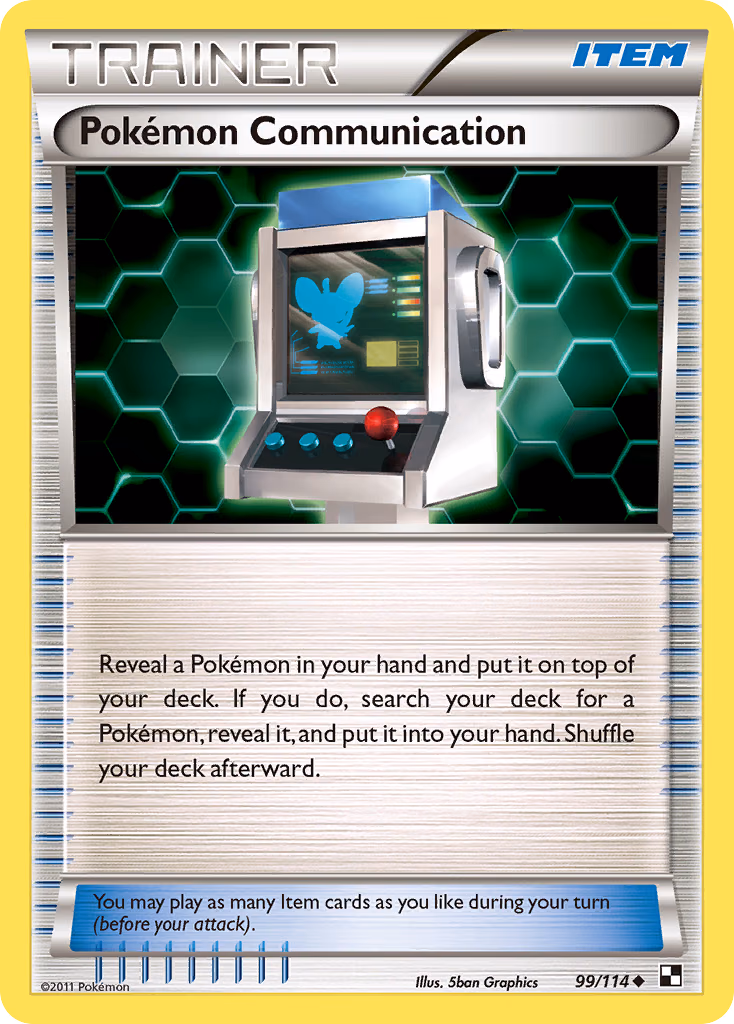 Pokémon Communication Pokemon card (99/114, Black & White)