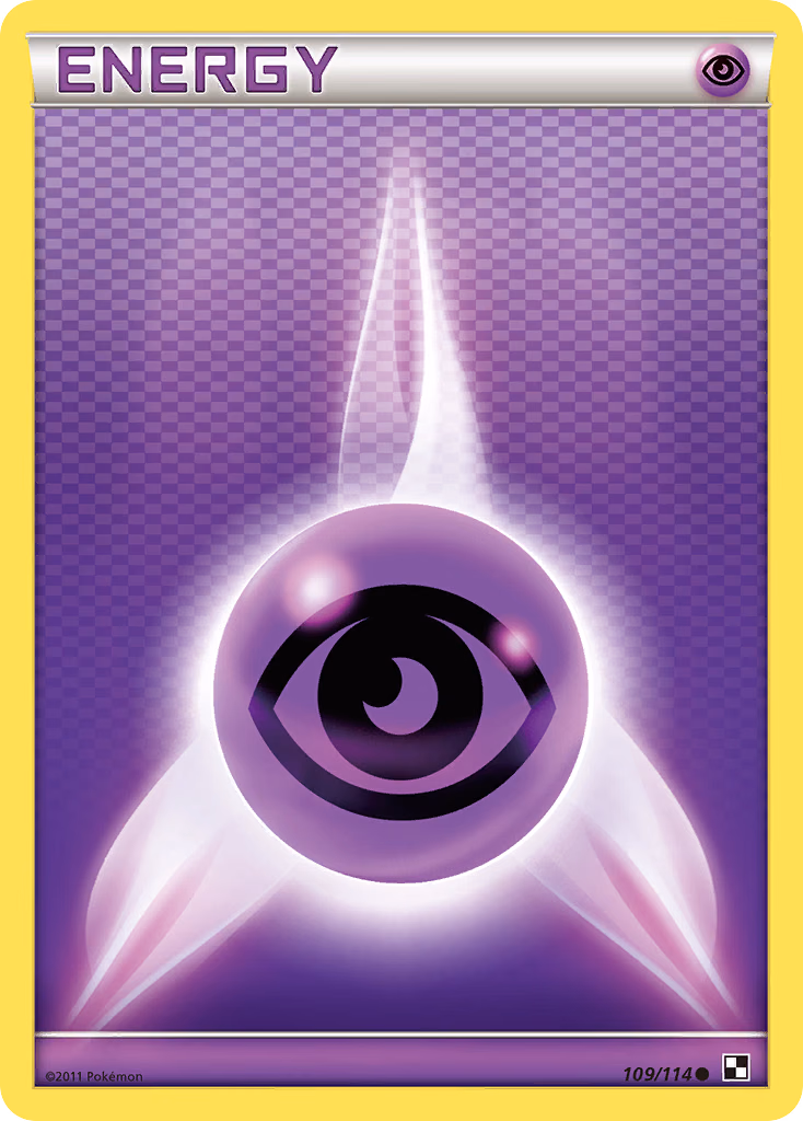 Psychic Energy Pokemon card (109/114, Black & White)