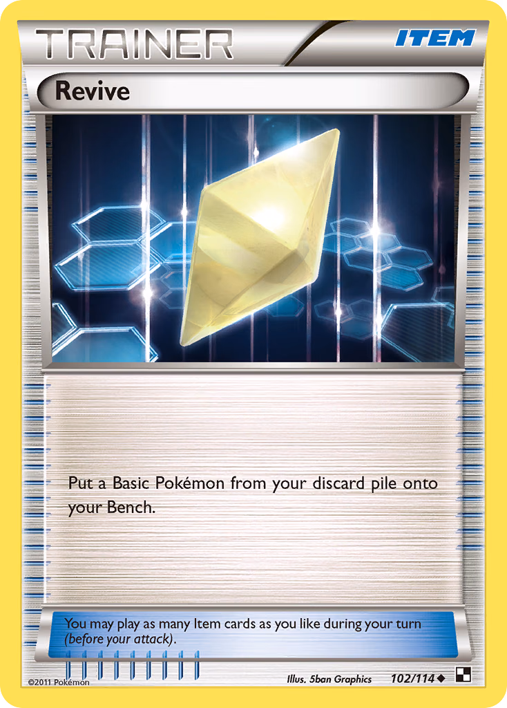 Revive Pokemon card (102/114, Black & White)