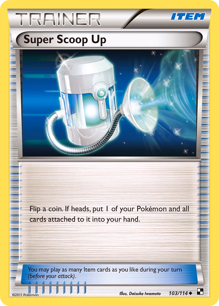 Super Scoop Up Pokemon card (103/114, Black & White)