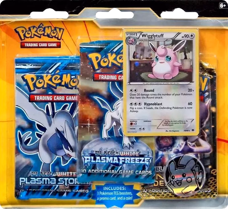 Pokemon Black & White 3 Pack Booster Blister Special Edition [Wigglytuff]