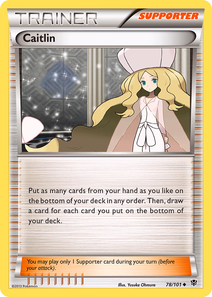 Caitlin Pokemon card (78/101, Plasma Blast)