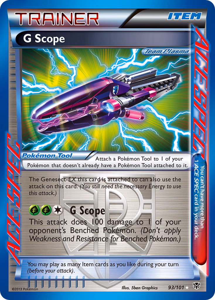 G Scope Pokemon card (93/101, Plasma Blast)