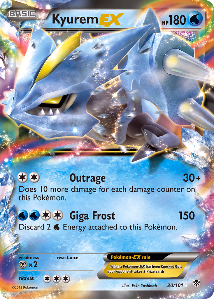 Kyurem-EX Pokemon card (30/101, Plasma Blast)