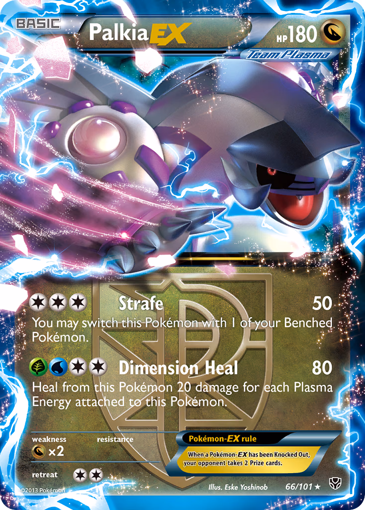 Palkia-EX Pokemon card (66/101, Plasma Blast)