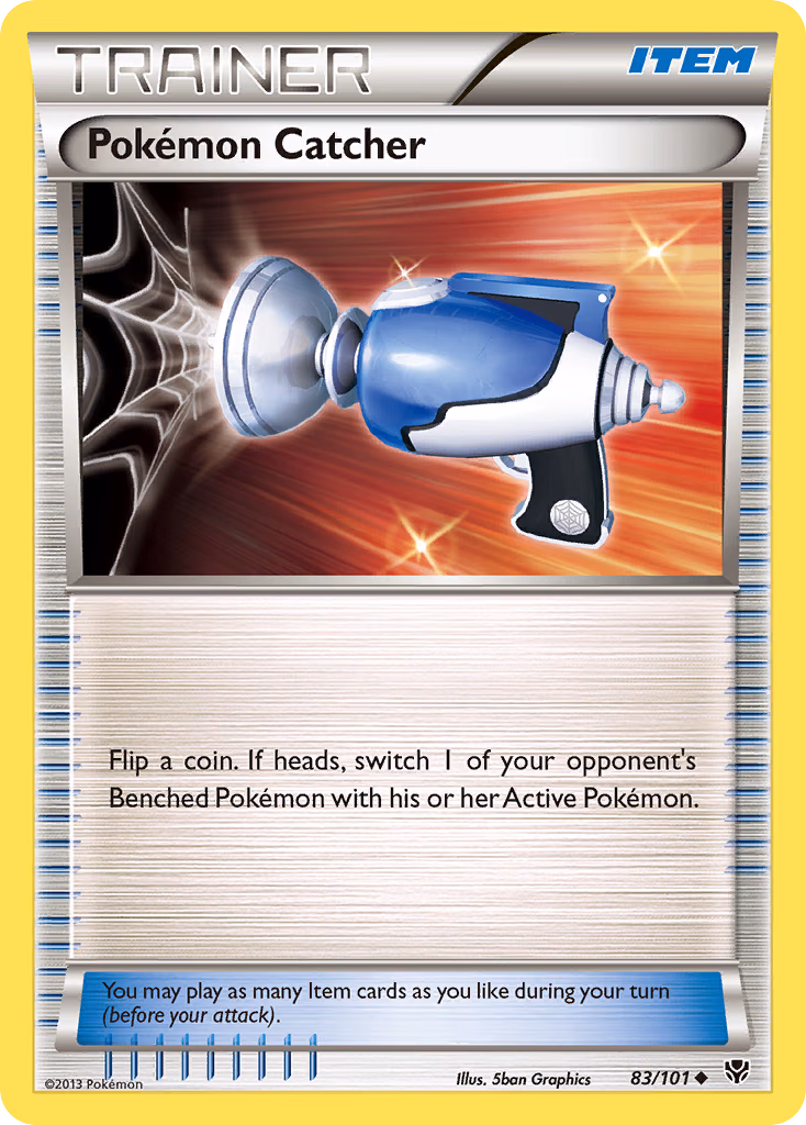 Pokémon Catcher Pokemon card (83/101, Plasma Blast)