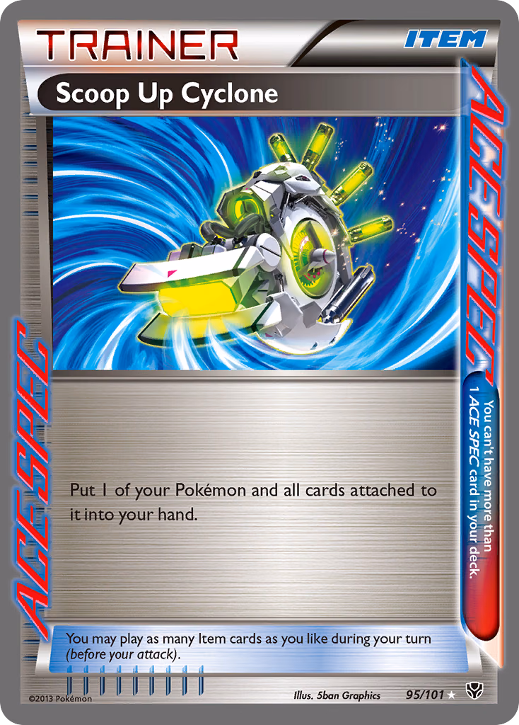 Scoop Up Cyclone Pokemon card (95/101, Plasma Blast)