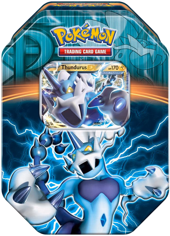 Pokemon Plasma Blast Team Plasma Tin [Thundurus EX]