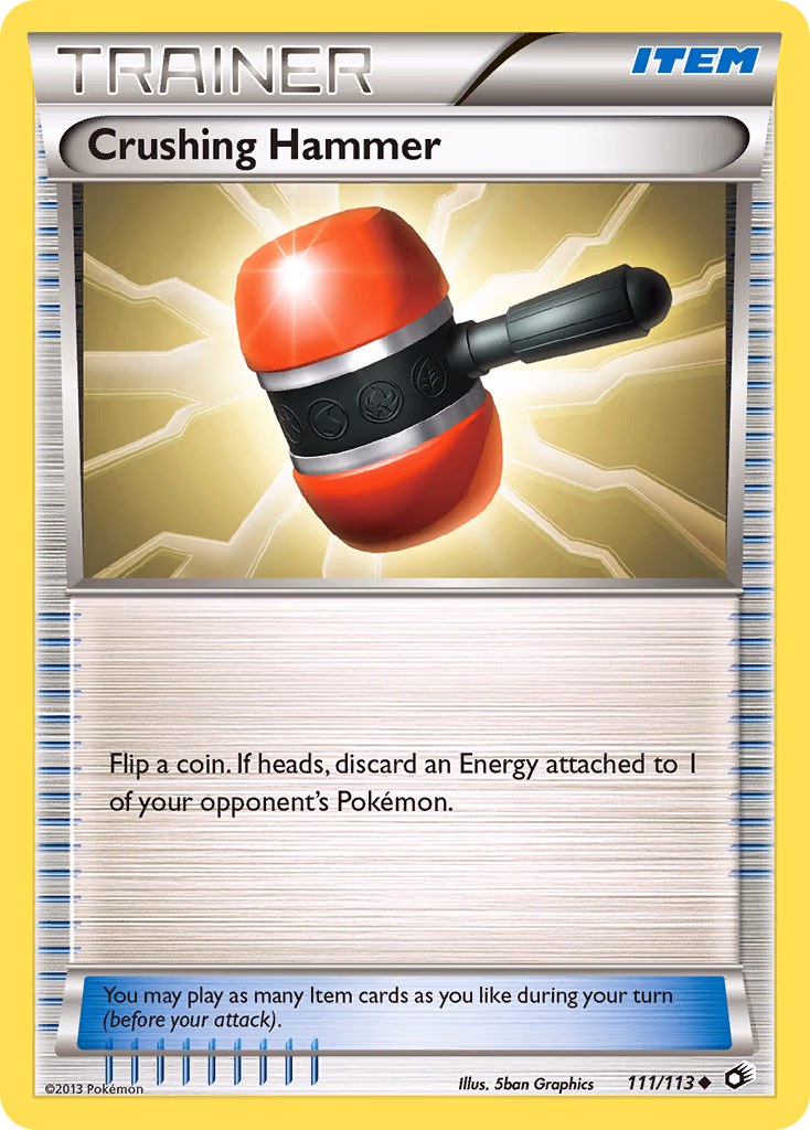 Crushing Hammer Pokemon card (111/113, Legendary Treasures)