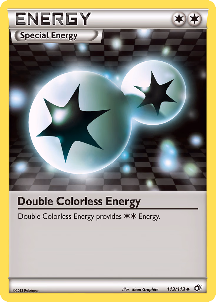 Double Colorless Energy Pokemon card (113/113, Legendary Treasures)