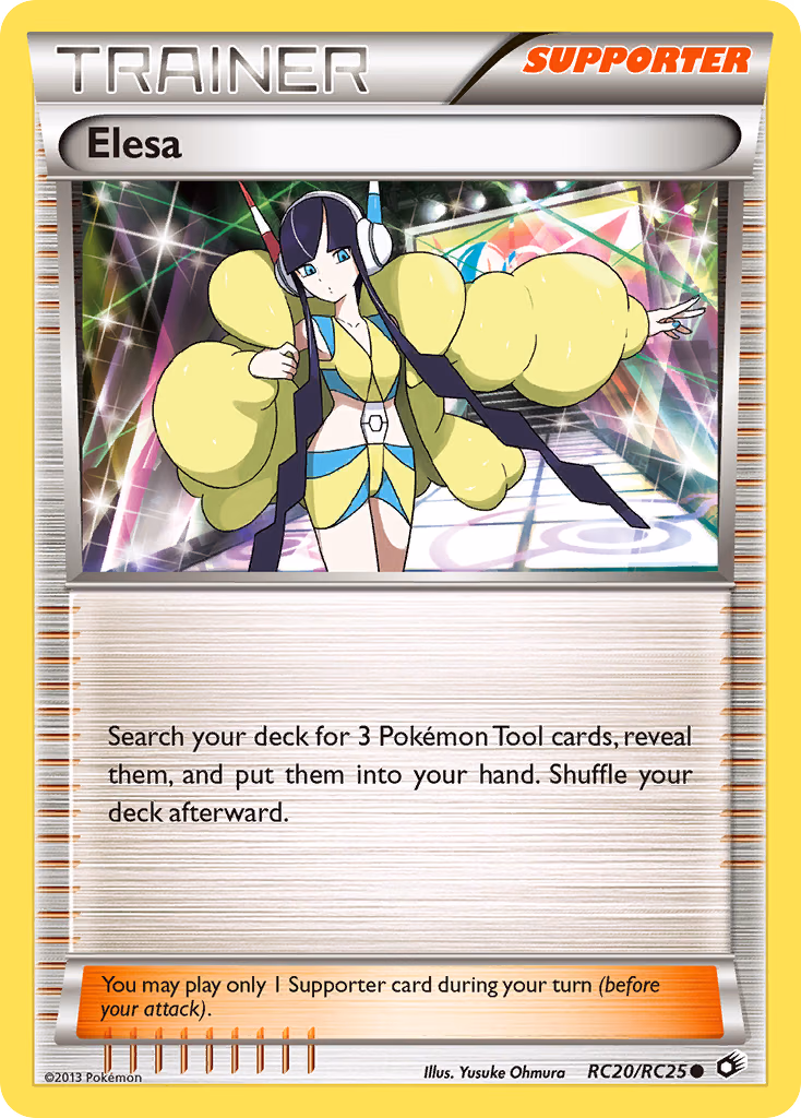 Elesa Pokemon card (RC20/RC25, Legendary Treasures)