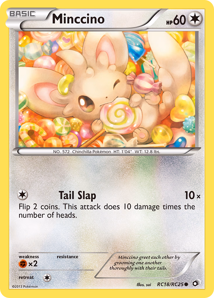 Minccino Pokemon card (RC18/RC25, Legendary Treasures)