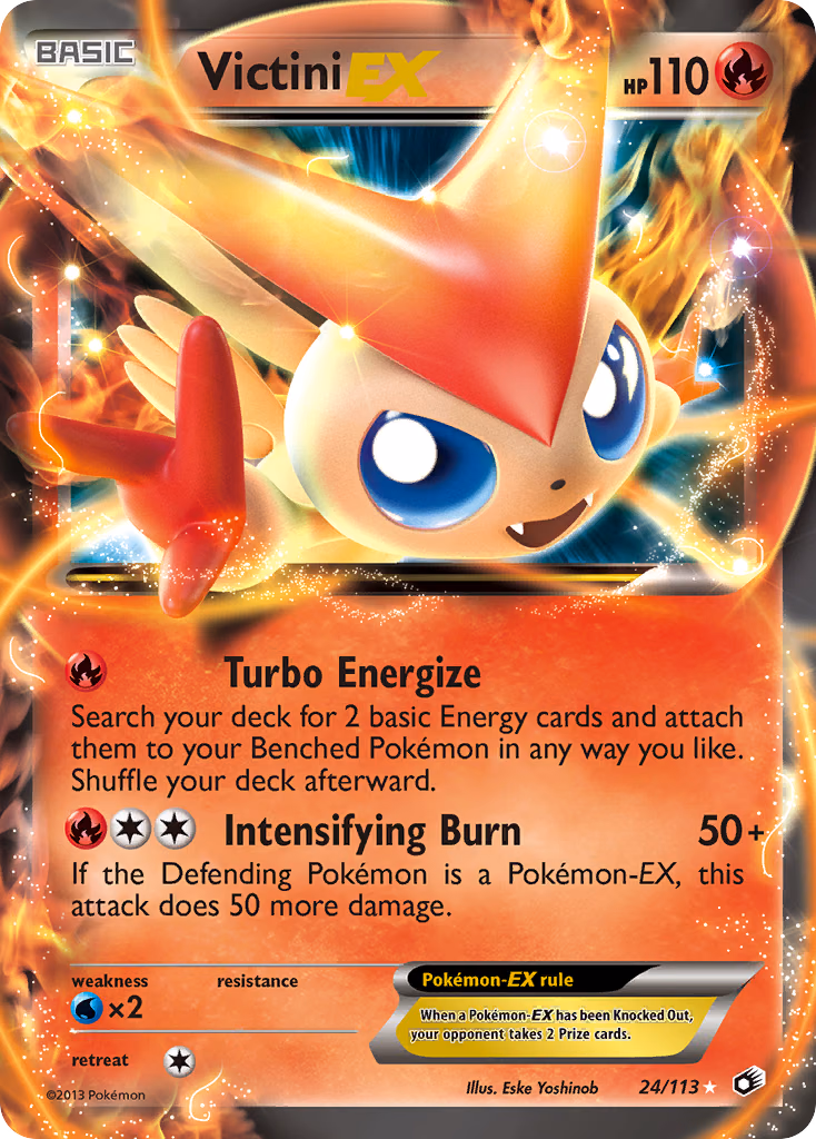 Victini-EX Pokemon card (24/113, Legendary Treasures)