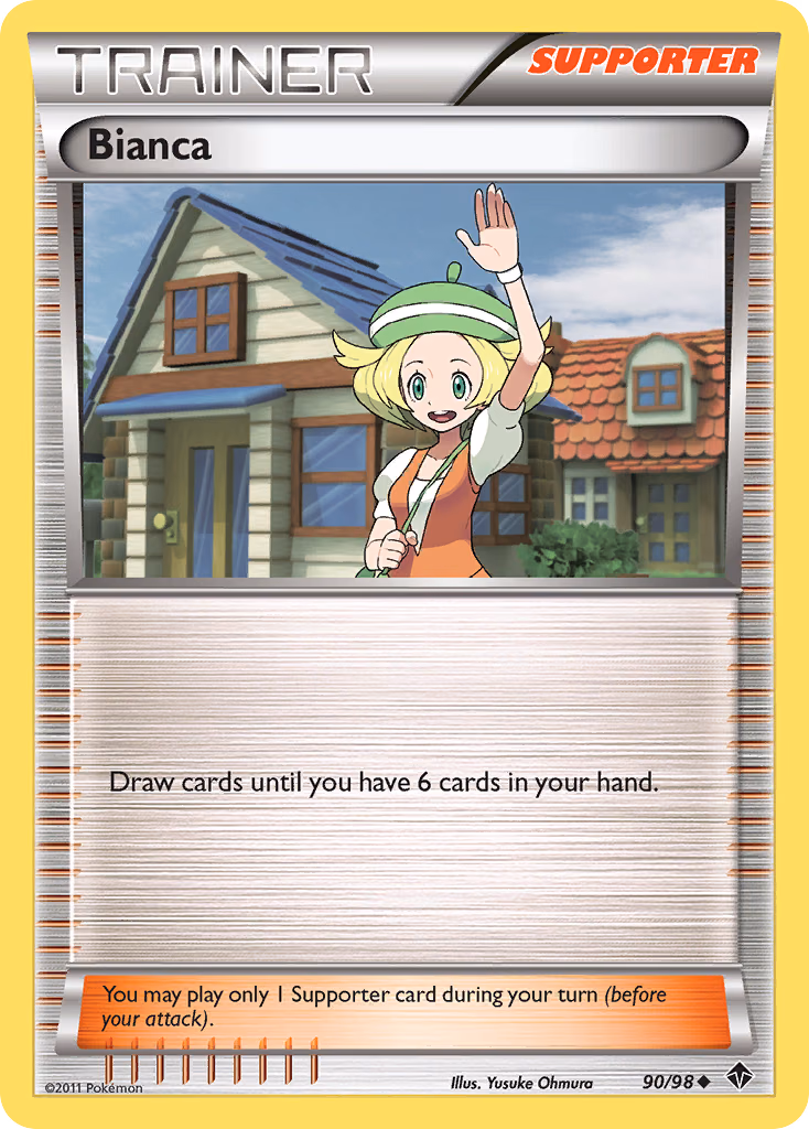 Bianca Pokemon card (90/98, Emerging Powers)
