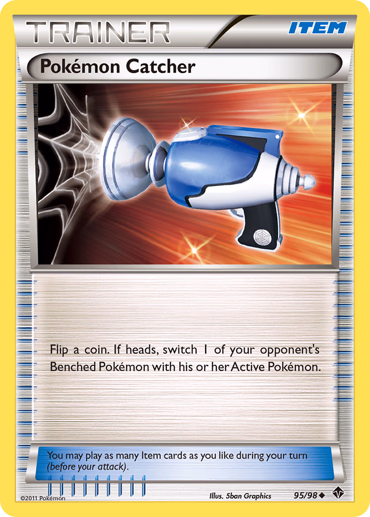 Pokémon Catcher Pokemon card (95/98, Emerging Powers)
