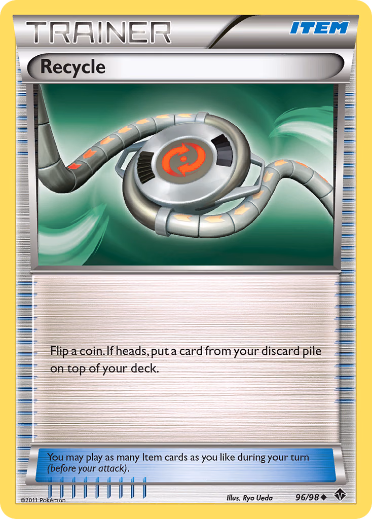 Recycle Pokemon card (96/98, Emerging Powers)