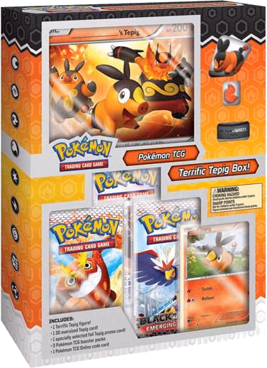 Pokemon Emerging Powers Starter Figure Boxes: Terrific Tepig Box