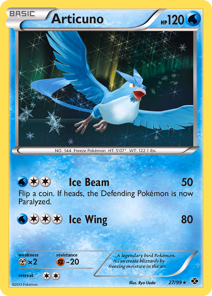 Articuno Pokemon card (27/99, Next Destinies)