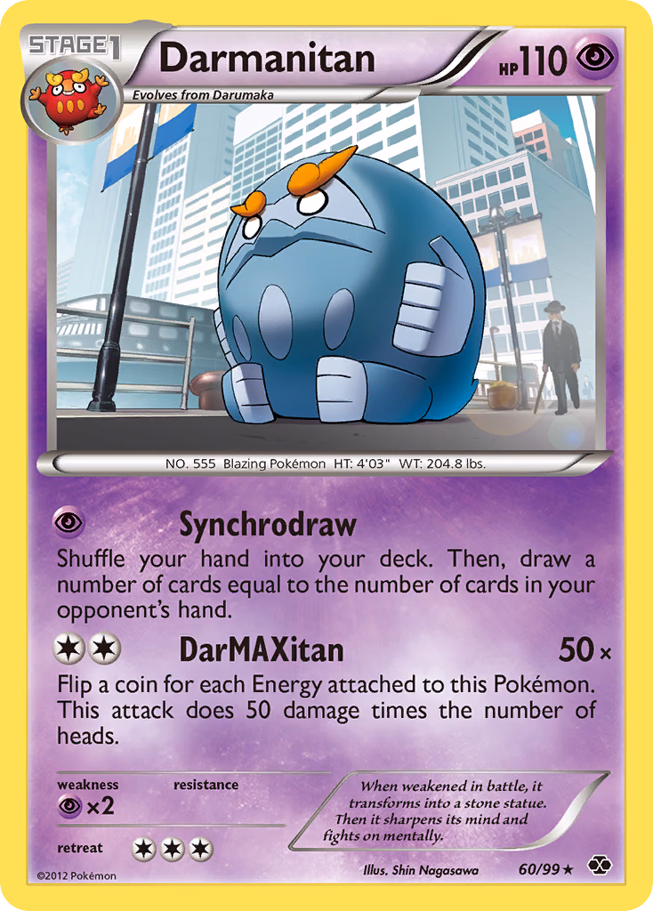 Darmanitan Pokemon card (60/99, Next Destinies)