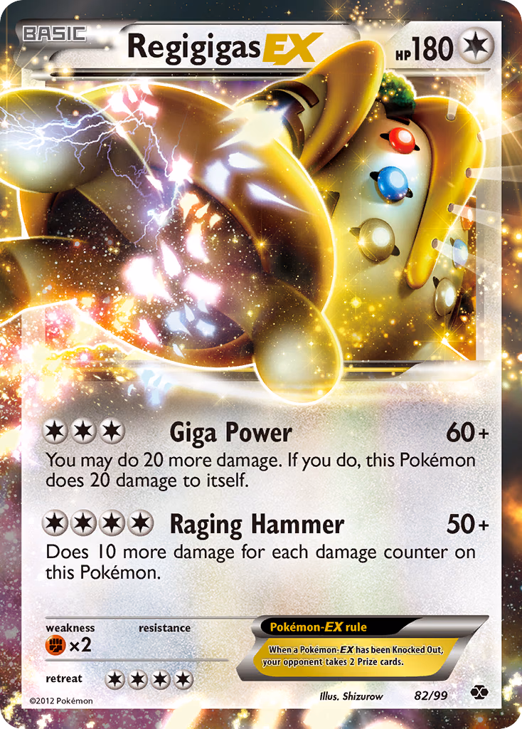 Regigigas-EX Pokemon card (82/99, Next Destinies)
