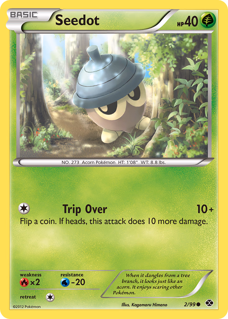 Seedot Pokemon card (2/99, Next Destinies)