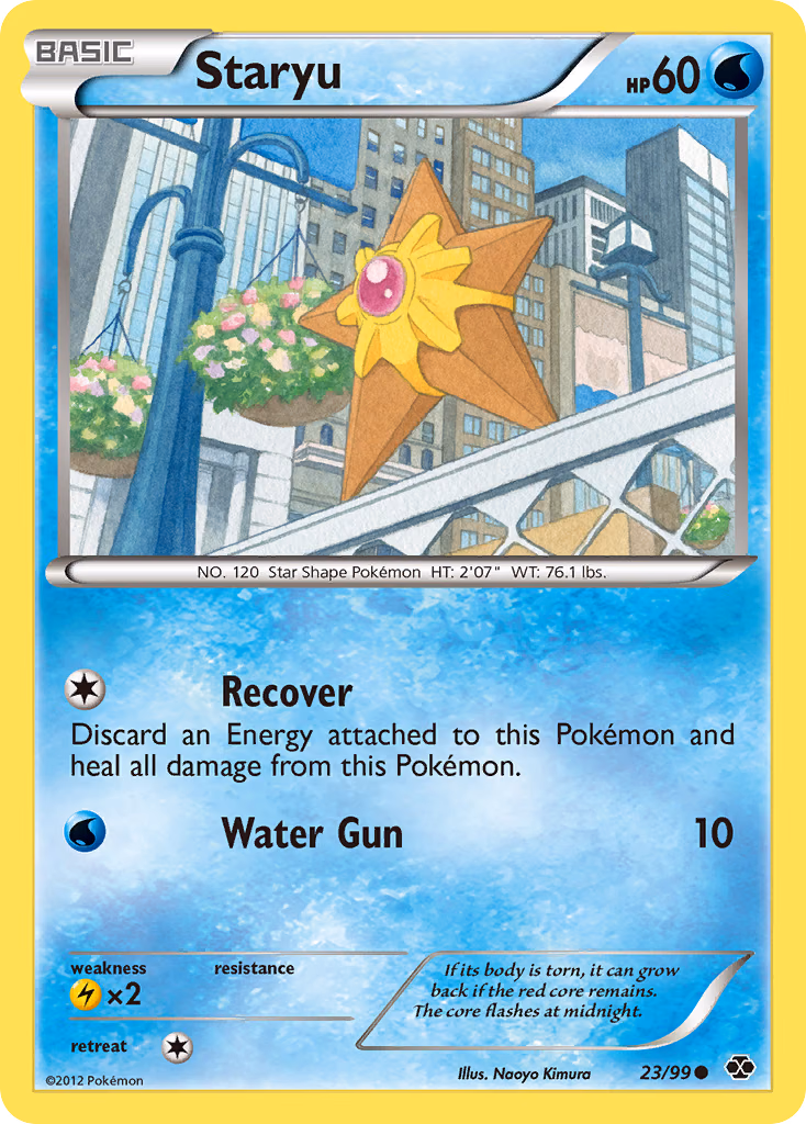 Staryu Pokemon card (23/99, Next Destinies)