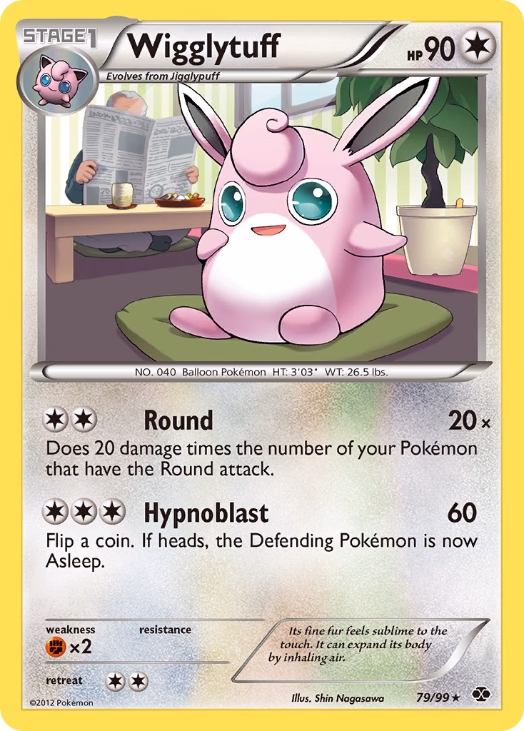 Wigglytuff Pokemon card (79/99, Next Destinies)