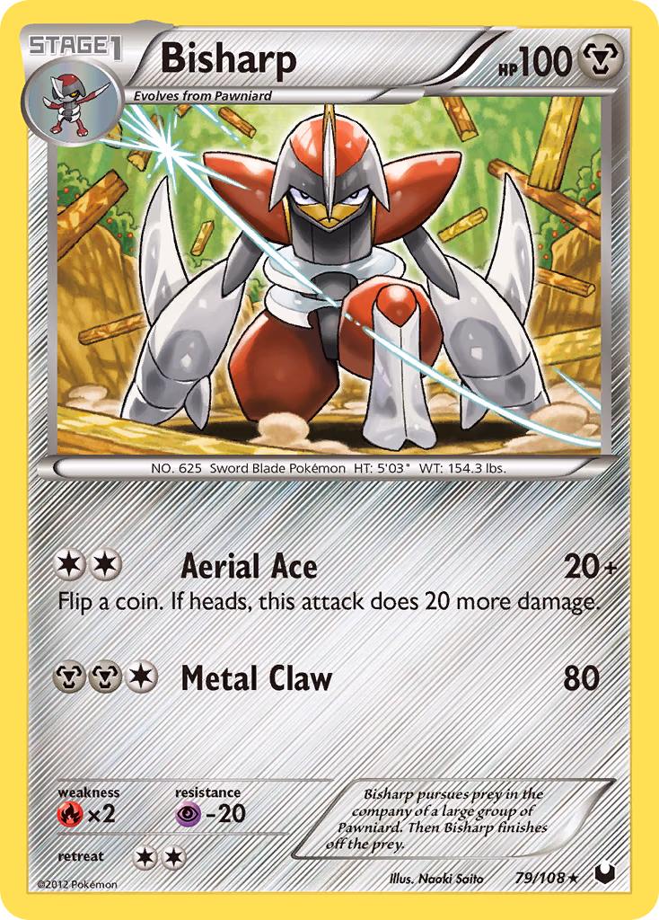 Bisharp Pokemon card (79/108, Dark Explorers)