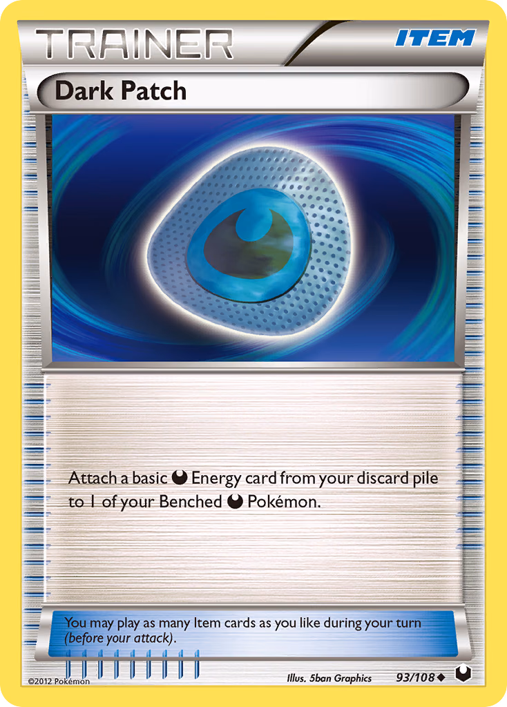 Dark Patch Pokemon card (93/108, Dark Explorers)