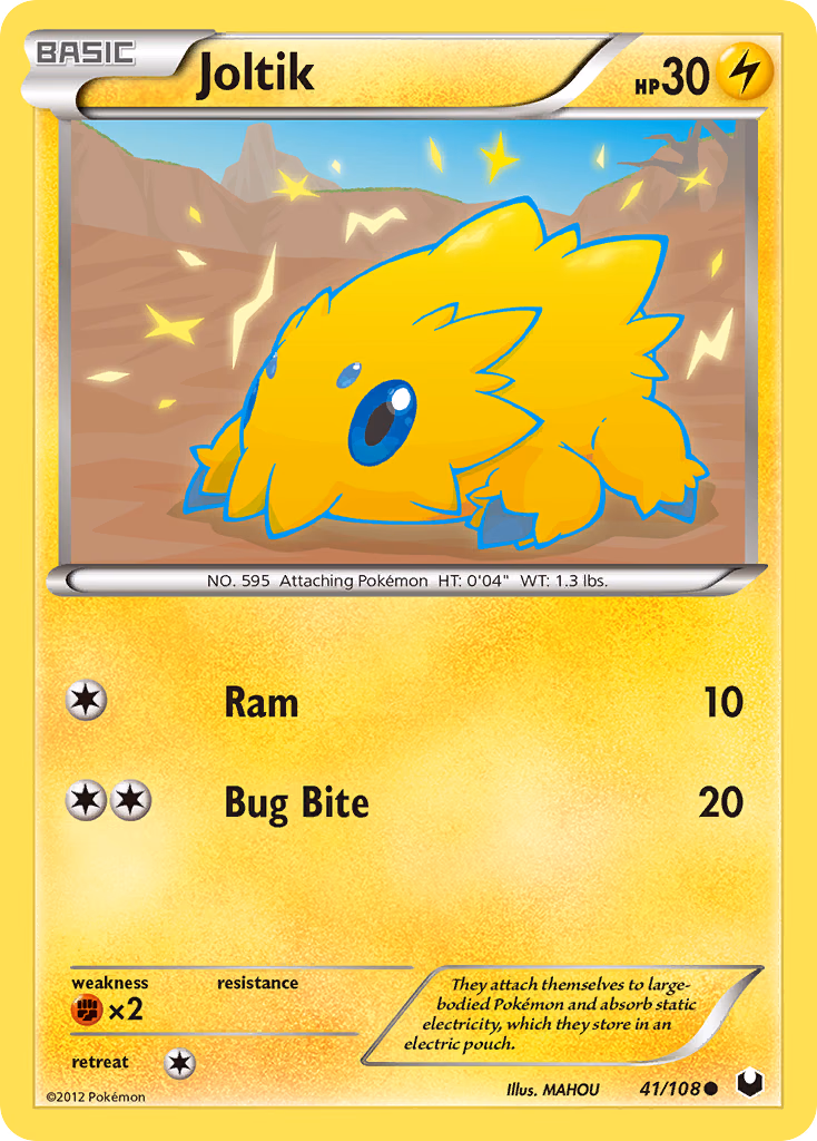Joltik Pokemon card (41/108, Dark Explorers)