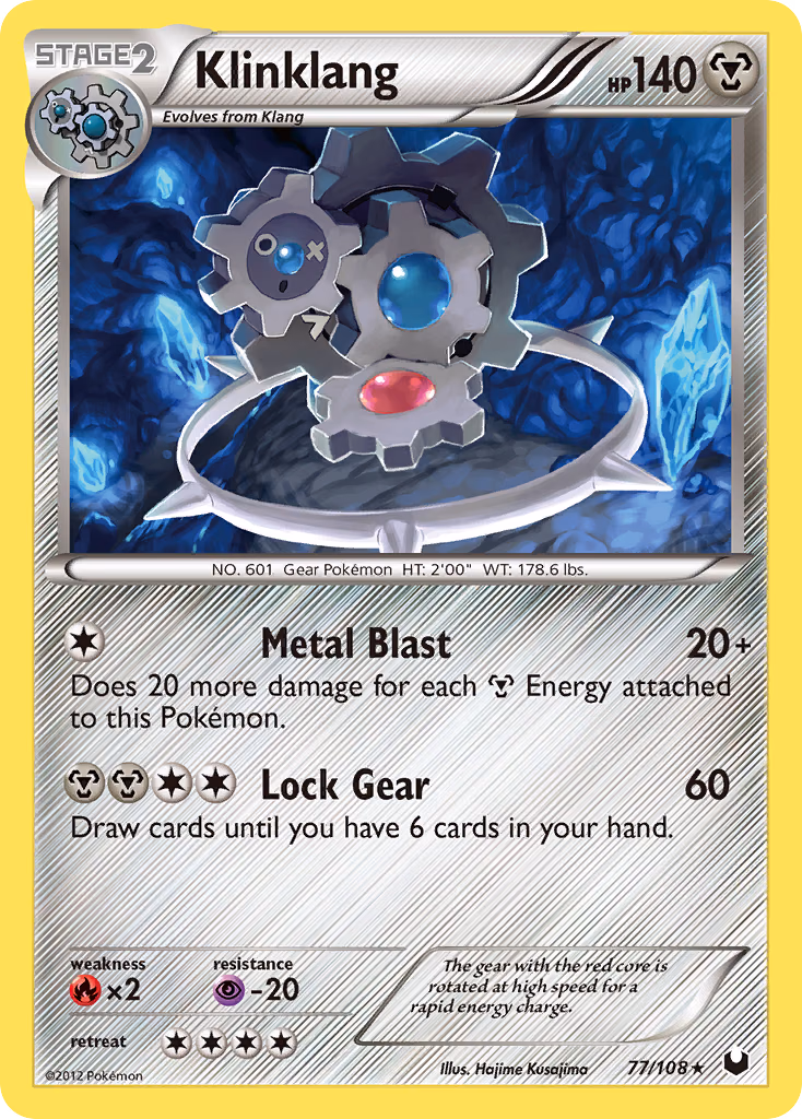 Klinklang Pokemon card (77/108, Dark Explorers)