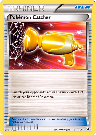 Pokémon Catcher Pokemon card (111/108, Dark Explorers)