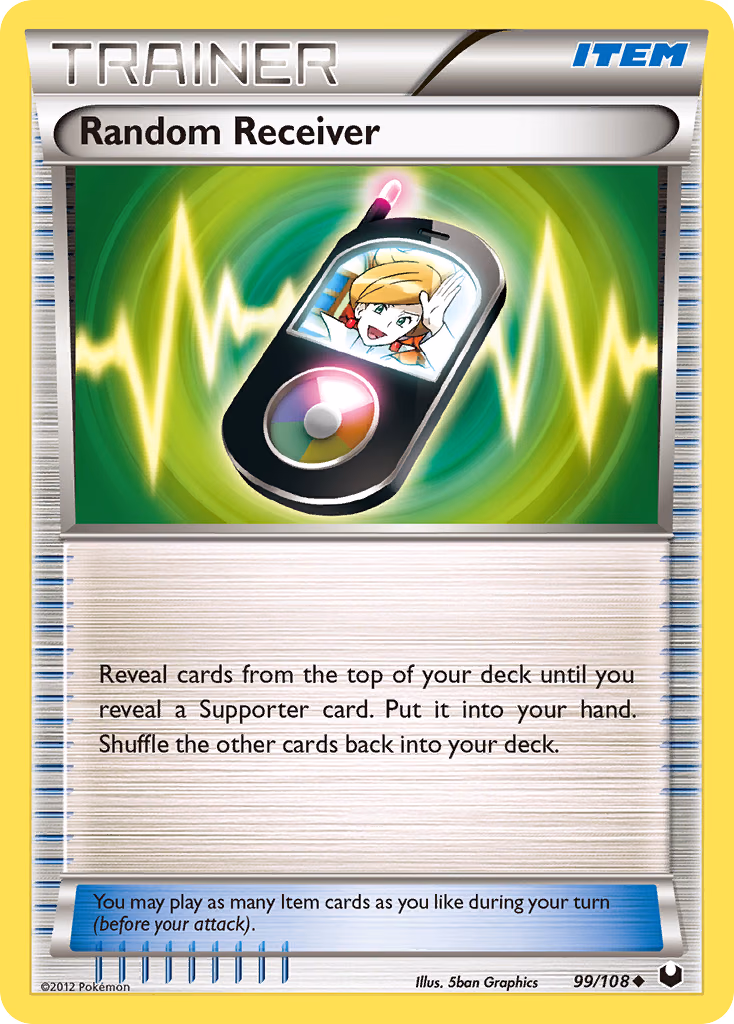 Random Receiver Pokemon card (99/108, Dark Explorers)