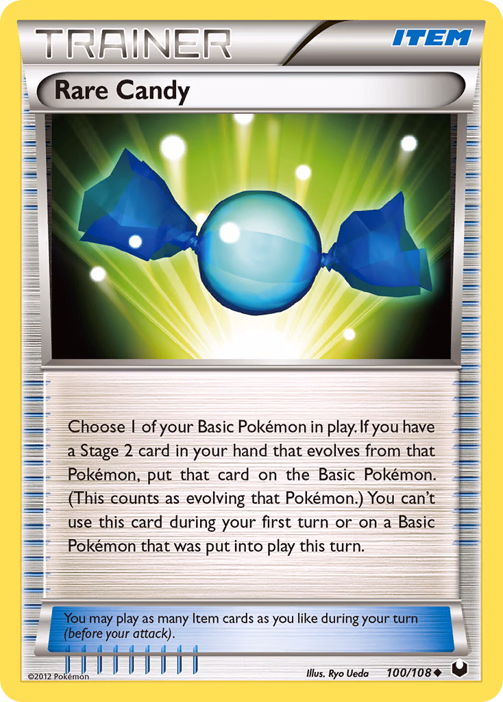 Rare Candy Pokemon card (100/108, Dark Explorers)