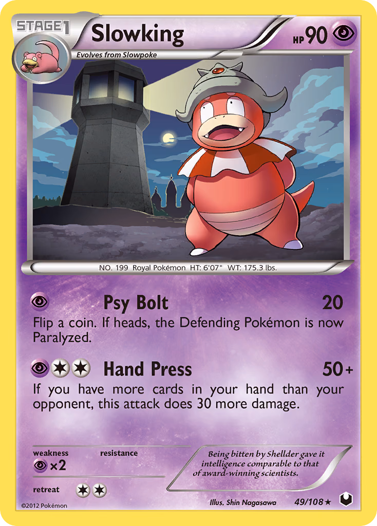 Slowking Pokemon card (49/108, Dark Explorers)