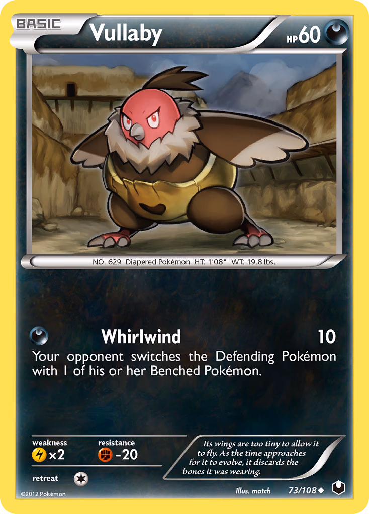 Vullaby Pokemon card (73/108, Dark Explorers)