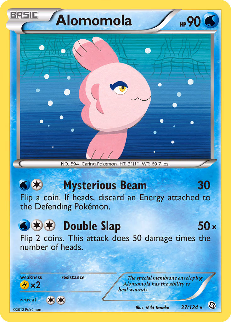 Alomomola Pokemon card (37/124, Dragons Exalted)