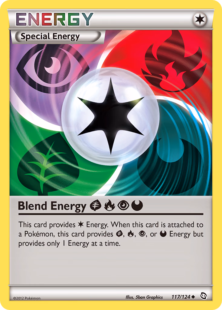 Blend Energy GrassFirePsychicDarkness Pokemon card (117/124, Dragons Exalted)