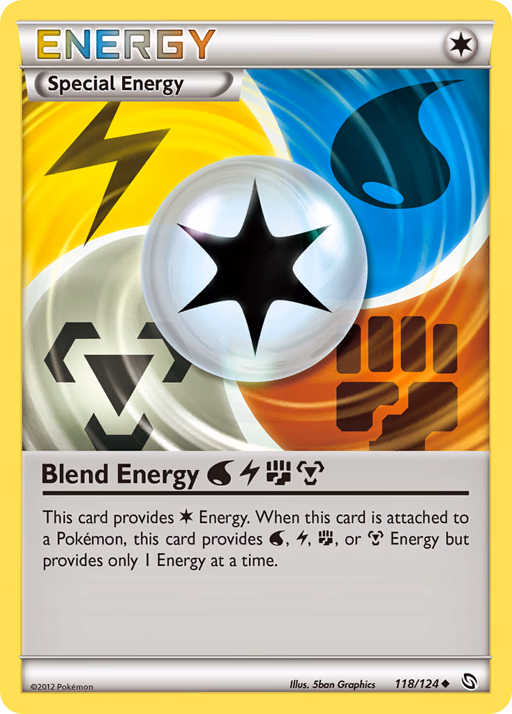 Blend Energy WaterLightningFightingMetal Pokemon card (118/124, Dragons Exalted)