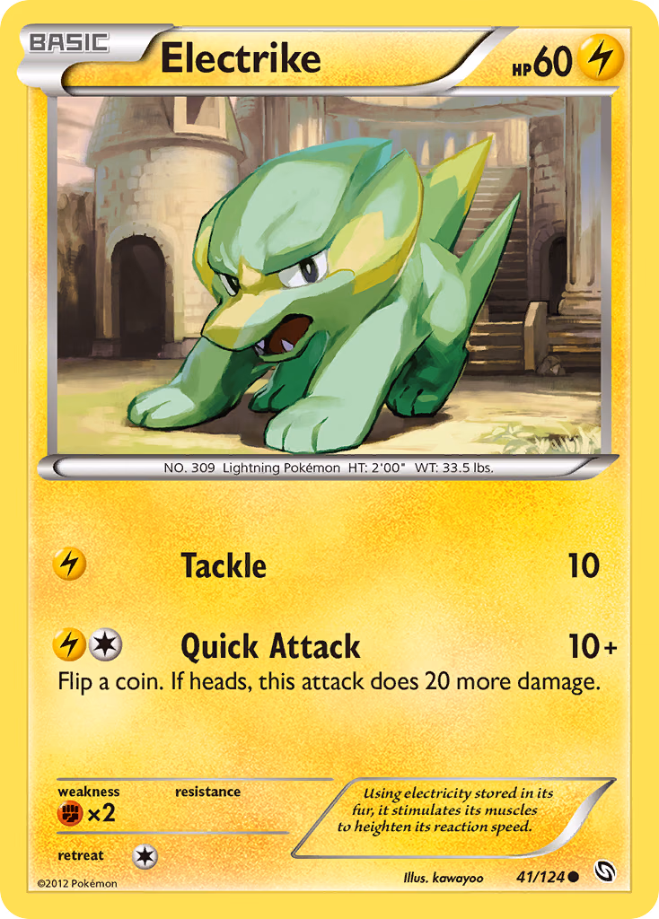 Electrike Pokemon card (41/124, Dragons Exalted)